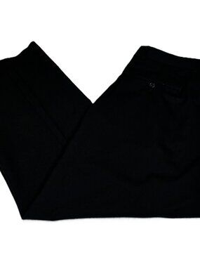 Tasso Elba Men's Black Pleated Dress Pants Wool Cashmere Blend Size 36 x 28